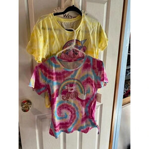 Tied dyed Shirts Girl Size Xl-XXL/14-18. 2 For $12